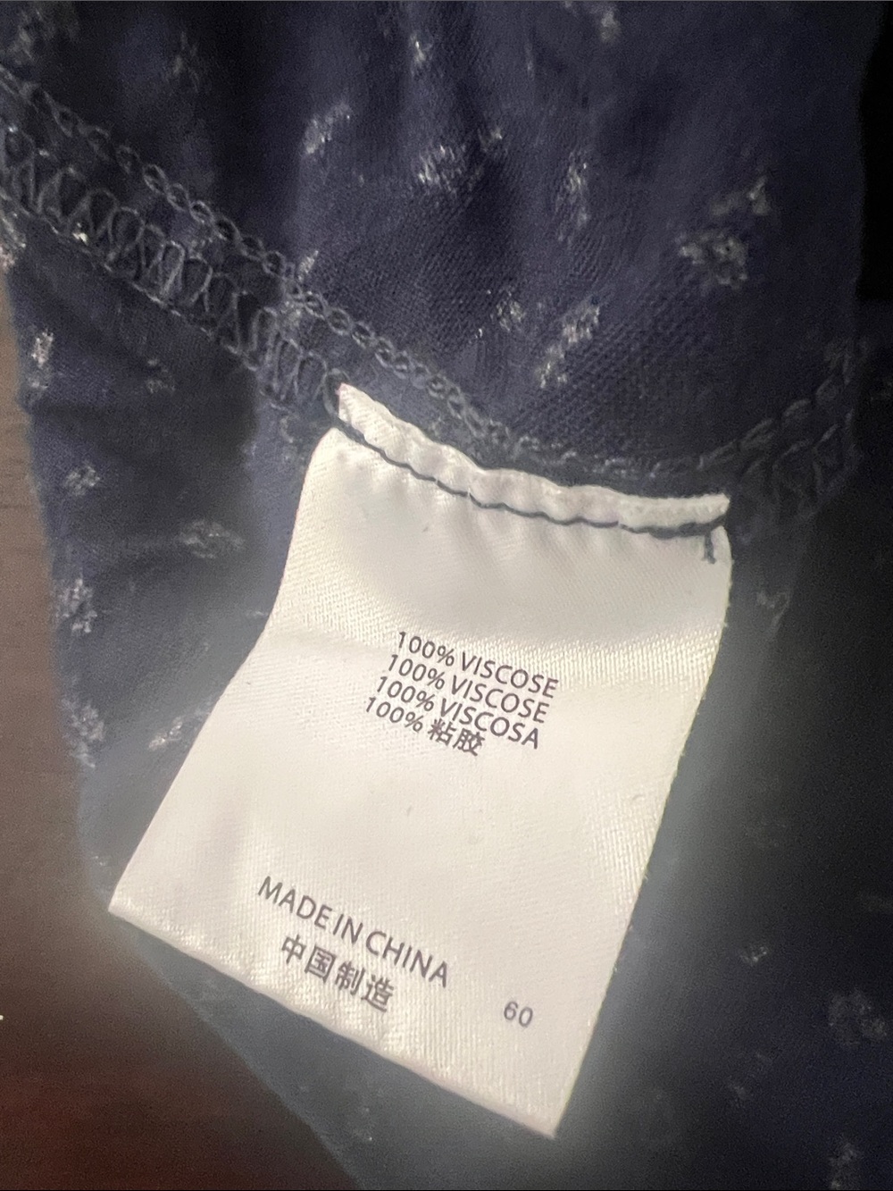Brandy Melville Navy Floral Button-Front Cami Top - Picture 5 of 5
